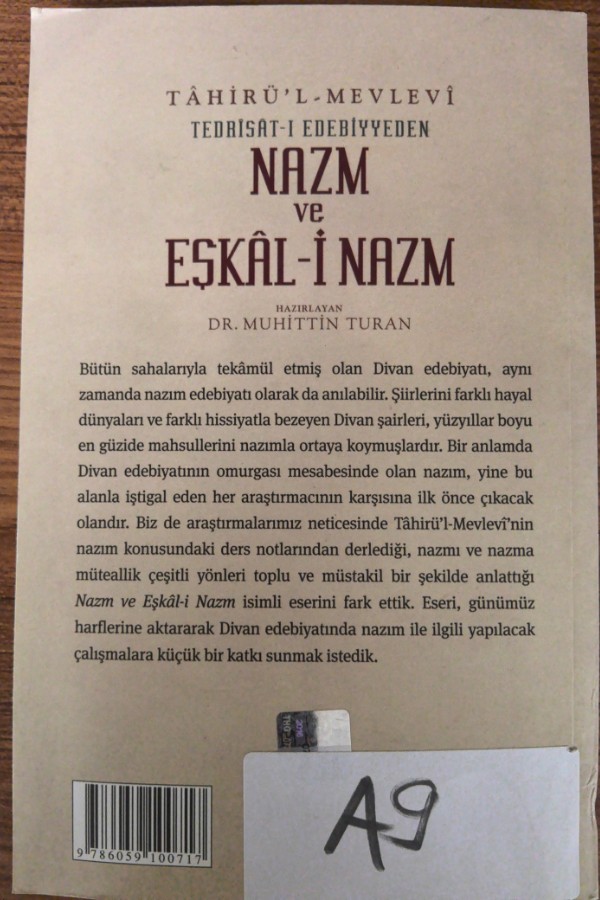 Nazm ve Eşkal-i Nazm