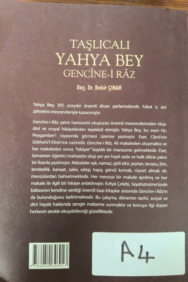 Taşlıcalı Yahya Bey
