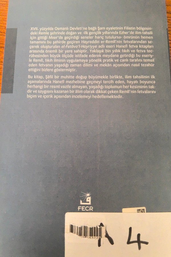 Hayreddin Er-remli'nın Fetvaları