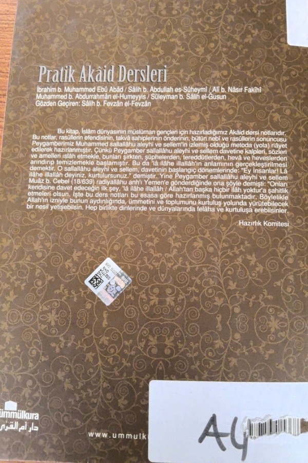 Pratik Akaid Dersleri