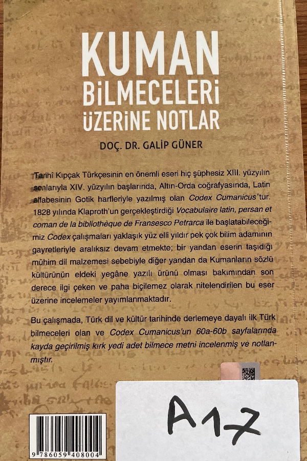 Kuman Bilmeceleri Üzerine Notlar
